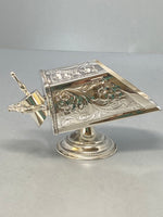 Load image into Gallery viewer, Antique Silver Plated Scuttle with Scoop
