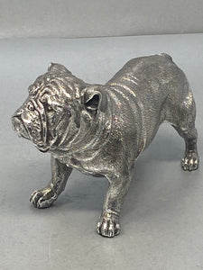 Sterling Silver Bulldog - full english - hallmark