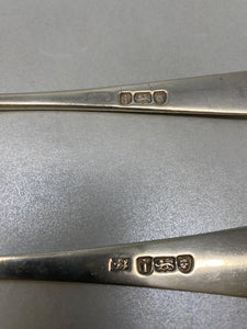 Antique Georgian Pair of Berry Spoons