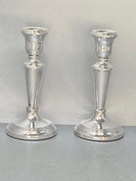 Load image into Gallery viewer, Pair of Sterling Silver Candlesticks
