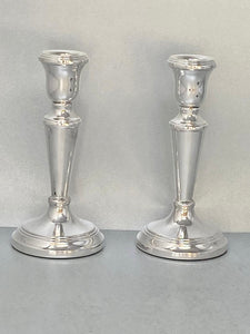 Pair of Sterling Silver Candlesticks