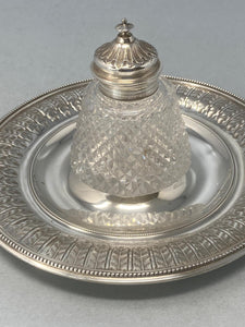 Antique Silver Plated Inkstand