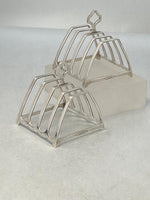 Load image into Gallery viewer, Pair of 5 Bar Toast/Letter Racks by Goldsmiths &amp; Silversmiths Co
