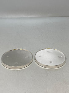 Pair of Sterling Silver Coasters by Mappin & Webb