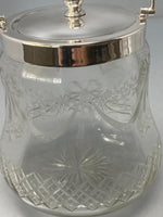 Load image into Gallery viewer, Victorian Silver Plated and Glass Barrel with Cut &amp; Etched Glass
