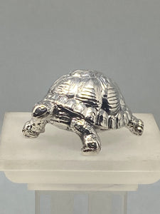 Sterling Silver Tortoise Model - full english hallmark