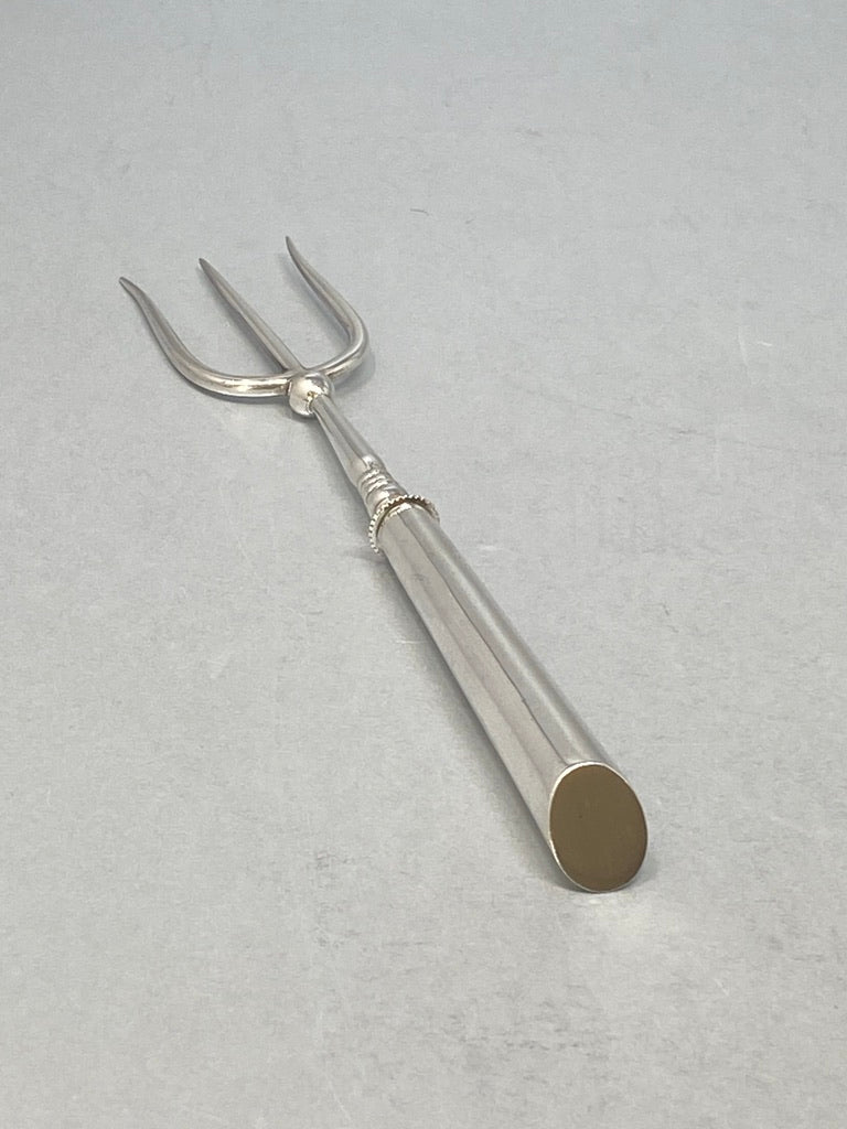 Antique Victorian Silver Plated Bread/Cold Meat Fork