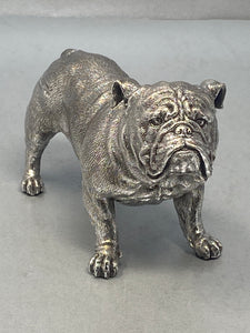 Sterling Silver Bulldog - full english - hallmark