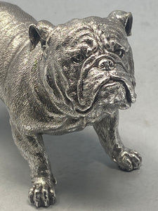 Sterling Silver Bulldog - full english - hallmark