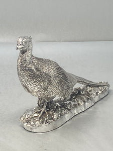 Sterling Silver Pheasant - full english hallmark