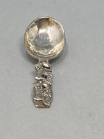 Load image into Gallery viewer, Antique Sterling Silver Cast Caddy Spoon
