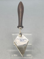 Load image into Gallery viewer, Antique Silver Plate and Oak Butter Spreader/Server
