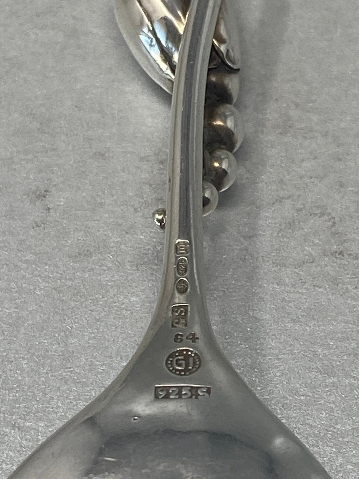 Sterling Silver Caddy Spoon by George Jensen