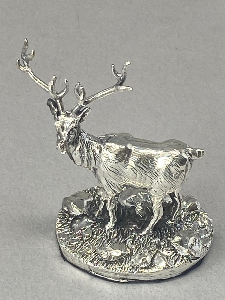 Sterling Silver Stag Model - full english hallmark