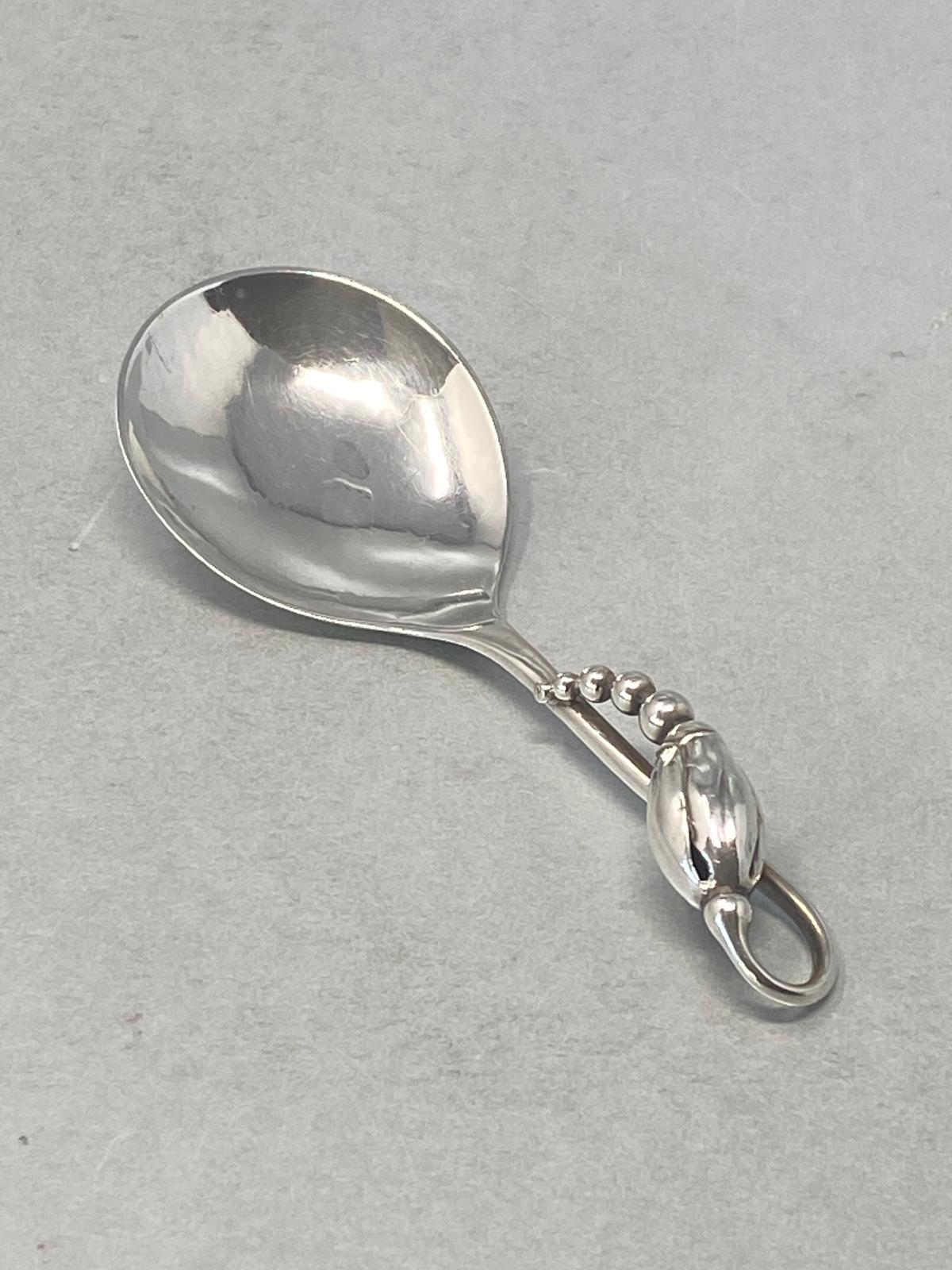 Sterling Silver Caddy Spoon by George Jensen