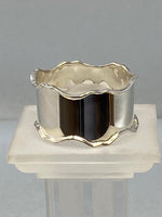 Load image into Gallery viewer, Sterling Silver Napkin Ring with Scalloped Edges
