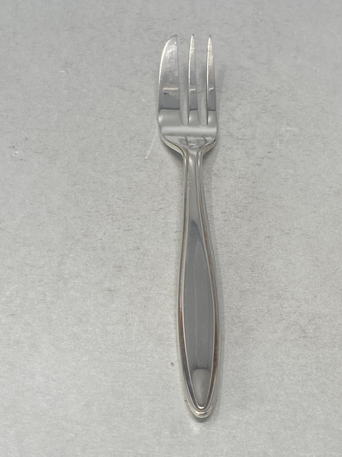 Set of Six Art Deco Pastry Forks in Case