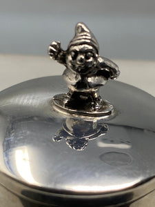 Sterling Silver Gnome Pill/Trinket Box