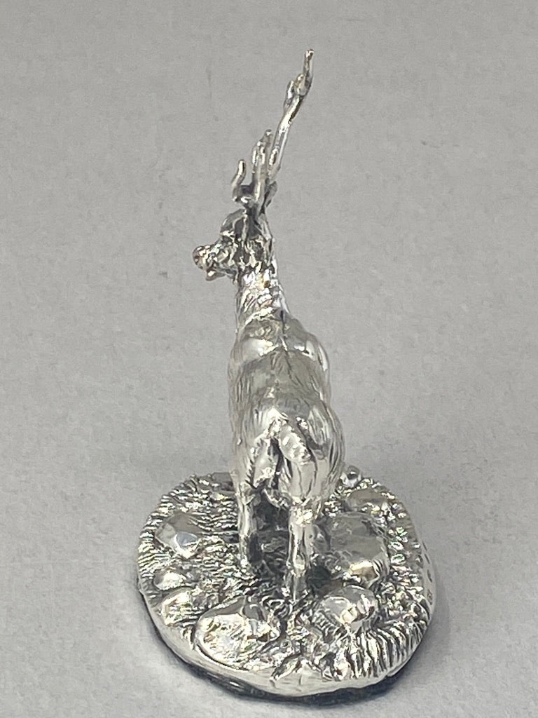 Sterling Silver Stag Model - full english hallmark