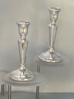 Load image into Gallery viewer, Pair of Sterling Silver Candlesticks
