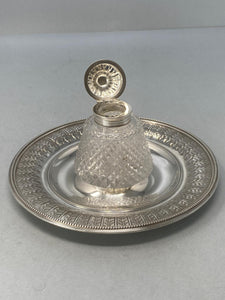 Antique Silver Plated Inkstand