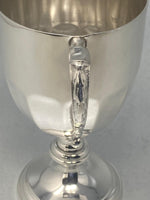 Load image into Gallery viewer, Antique Silver Plated Two Handled Panelled Cup/Trophy
