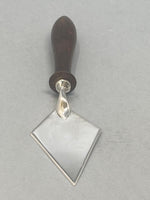 Load image into Gallery viewer, Antique Silver Plate and Oak Butter Spreader/Server
