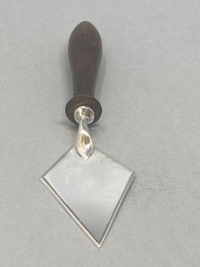 Antique Silver Plate and Oak Butter Spreader/Server