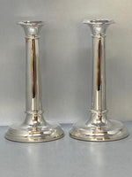 Load image into Gallery viewer, Pair of 8 inch/20 cms Sterling Silver Candlesticks
