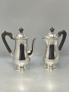 Pair of Sterling Silver Cafe au Lait Pots by Elkington