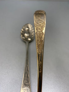 Antique Georgian Pair of Berry Spoons