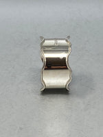 Load image into Gallery viewer, Sterling Silver Napkin Ring with Scalloped Edges
