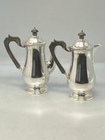 Load image into Gallery viewer, Pair of Sterling Silver Cafe au Lait Pots by Elkington
