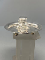 Load image into Gallery viewer, Antique Silver Plated Single Bottle Inkwell
