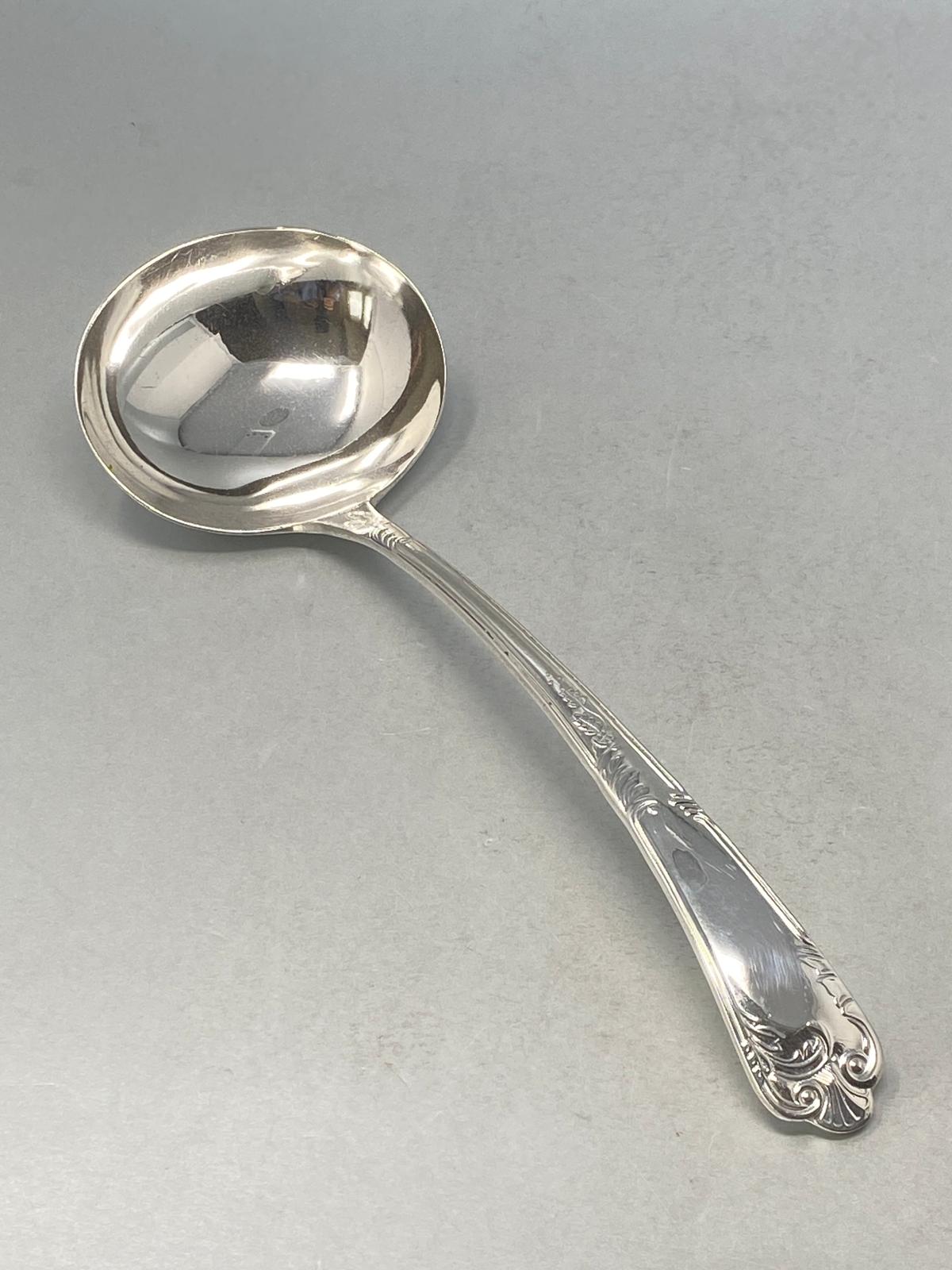 Antique Silver Plated Victorian Soup Ladle