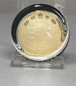 Load image into Gallery viewer, Silver and Glass Paperweight - Queen Elizabeth Golden Jubilee
