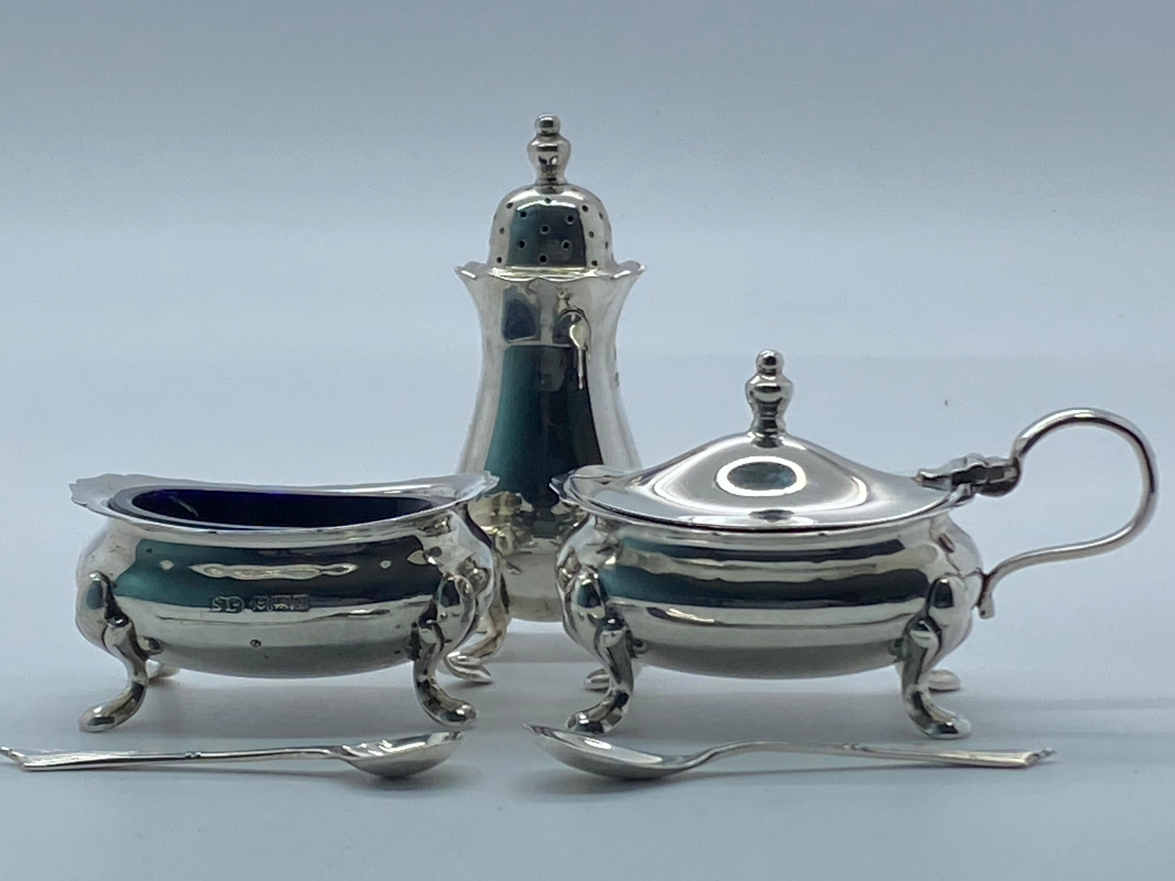 Silver Condiment Set