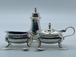 Load image into Gallery viewer, Silver Condiment Set
