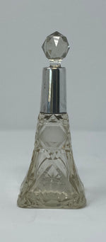 Load image into Gallery viewer, Silver and Glass Perfume Bottle
