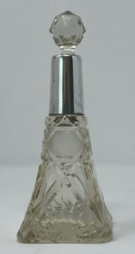 Load image into Gallery viewer, Silver and Glass Perfume Bottle
