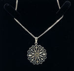 Load image into Gallery viewer, Silver Sunburst Necklace
