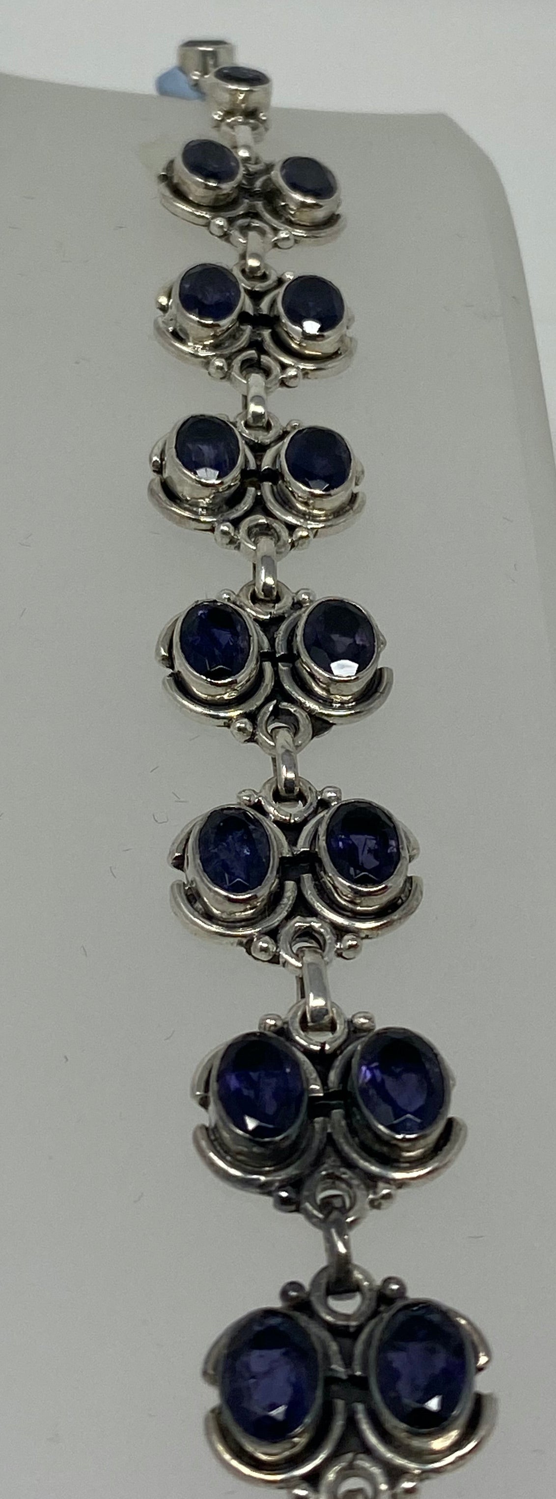 Silver and Lolite Bracelet