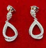 Load image into Gallery viewer, Silver and Cubic Zirconia Earrings
