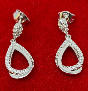 Silver and Cubic Zirconia Earrings