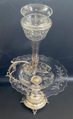 Load image into Gallery viewer, Antique WMF Silver Plate and Cut Glass Fruit &amp; Flower Centrepiece
