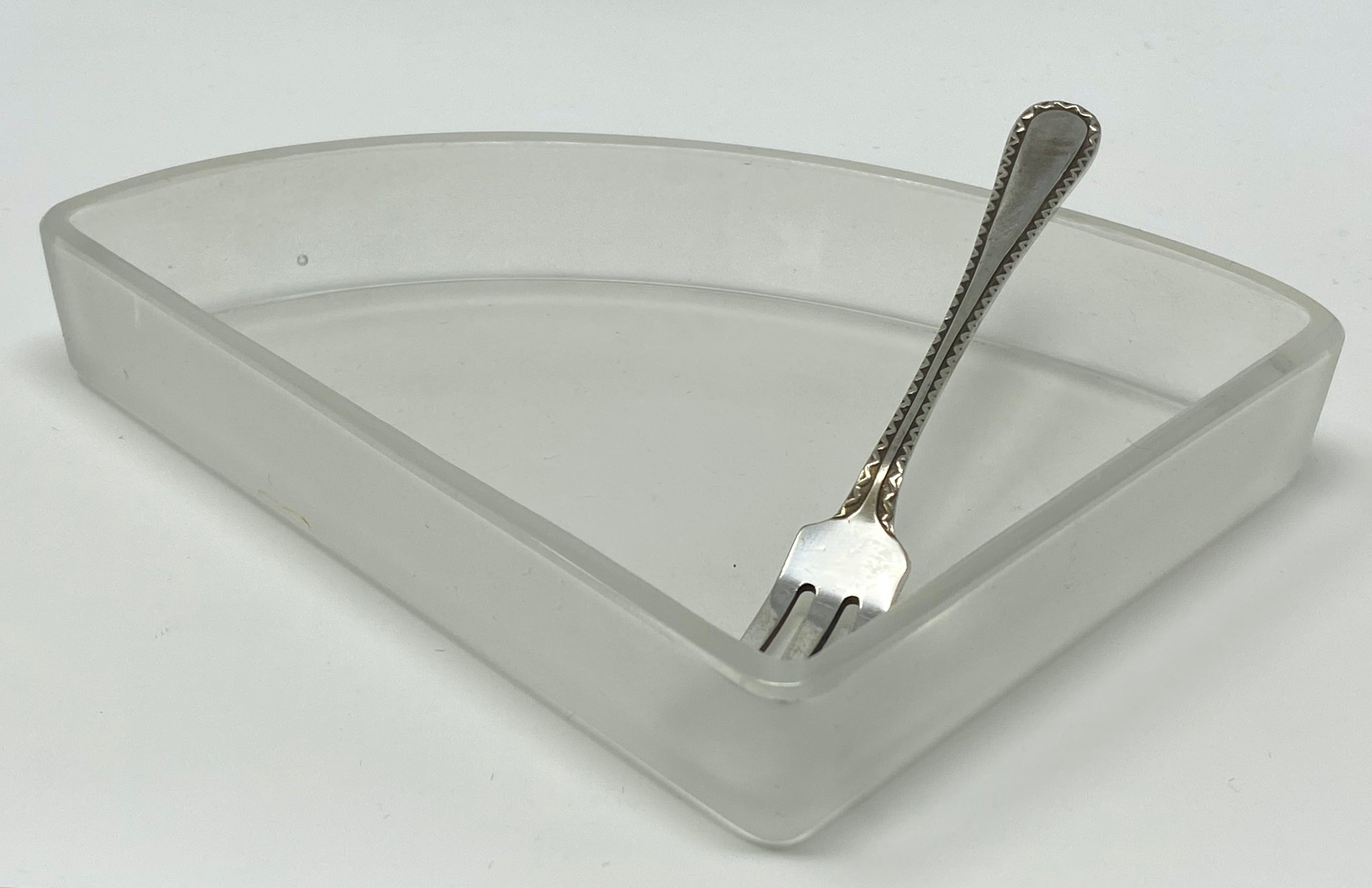 Silver Plated Four Section Dish with Forks