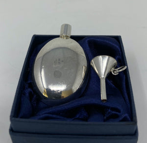 Silver Perfume Bottle and Funnel