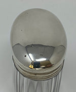 Load image into Gallery viewer, Silver and Glass Oval Dresser Jar
