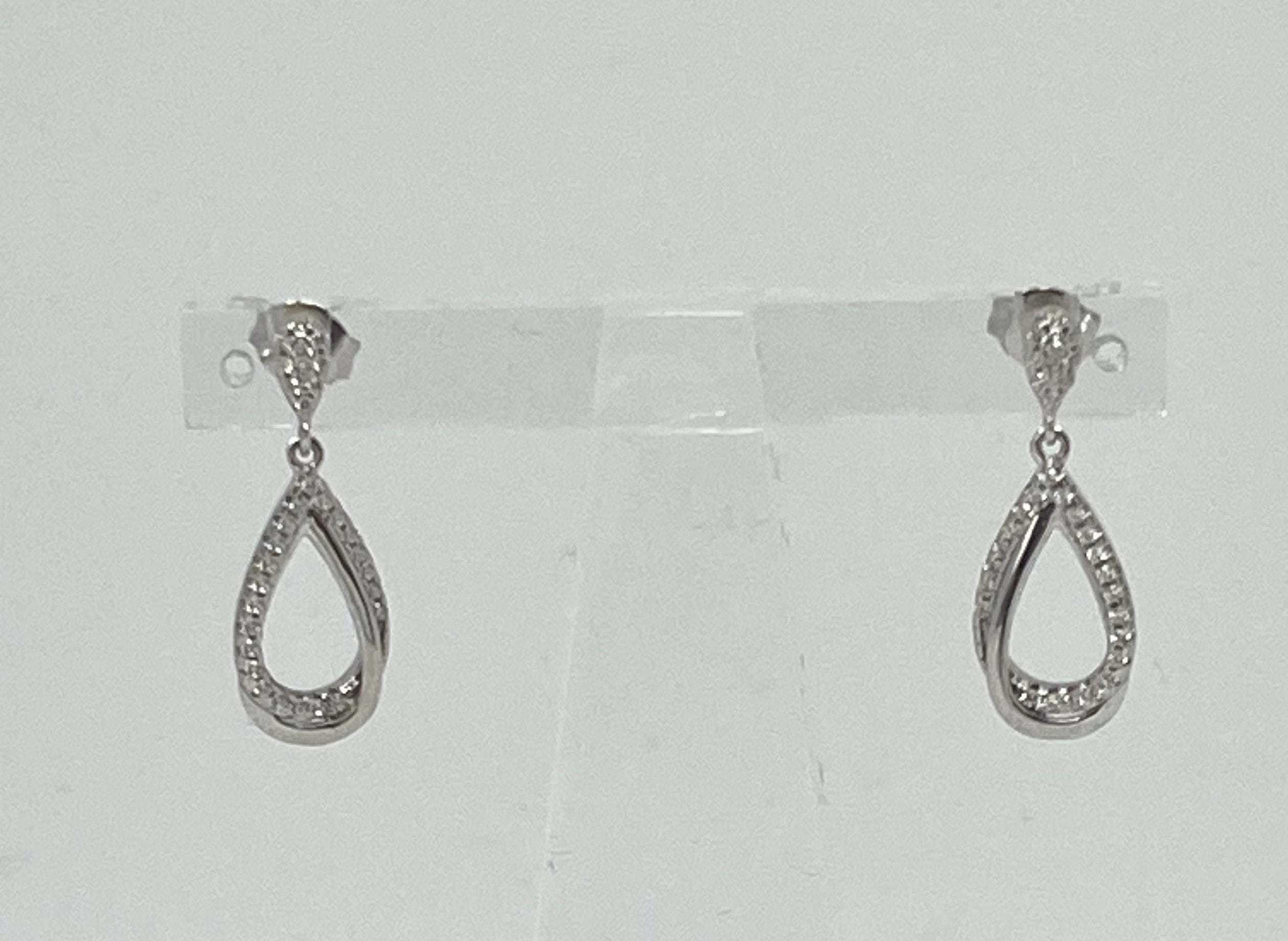 Silver and Cubic Zirconia Earrings