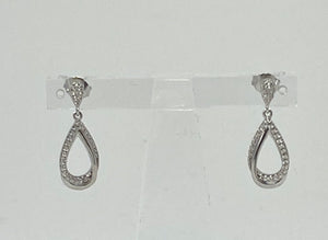 Silver and Cubic Zirconia Earrings